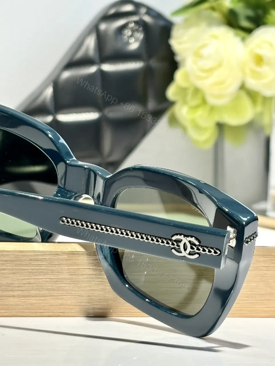 View 8 of Bold Blocky Sunglasses: Modern Chic with Signature Detailing