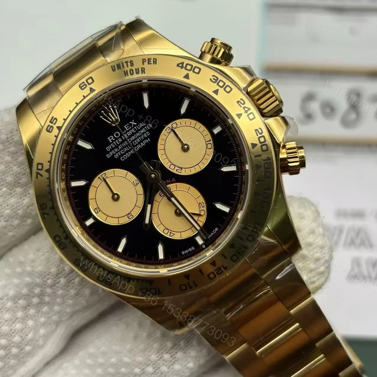 View 6 of Superclone Rolex Daytona Intense black Dial 126508