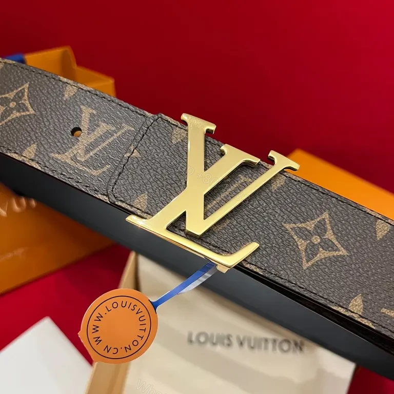 View 9 of Monogram LV Belt: Matte Buckle, Premium Leather Edge