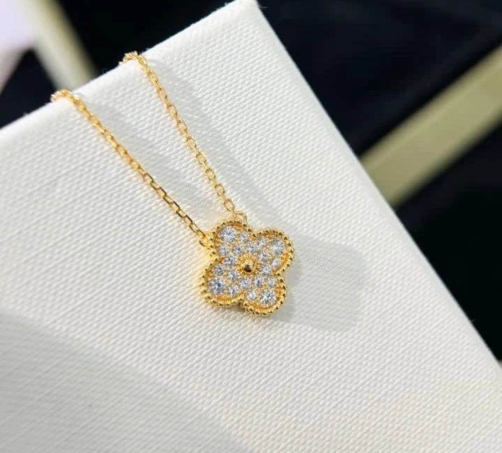 View 4 of Van Cleef Dupe Vintage Alhambra Pendant Necklace 5396