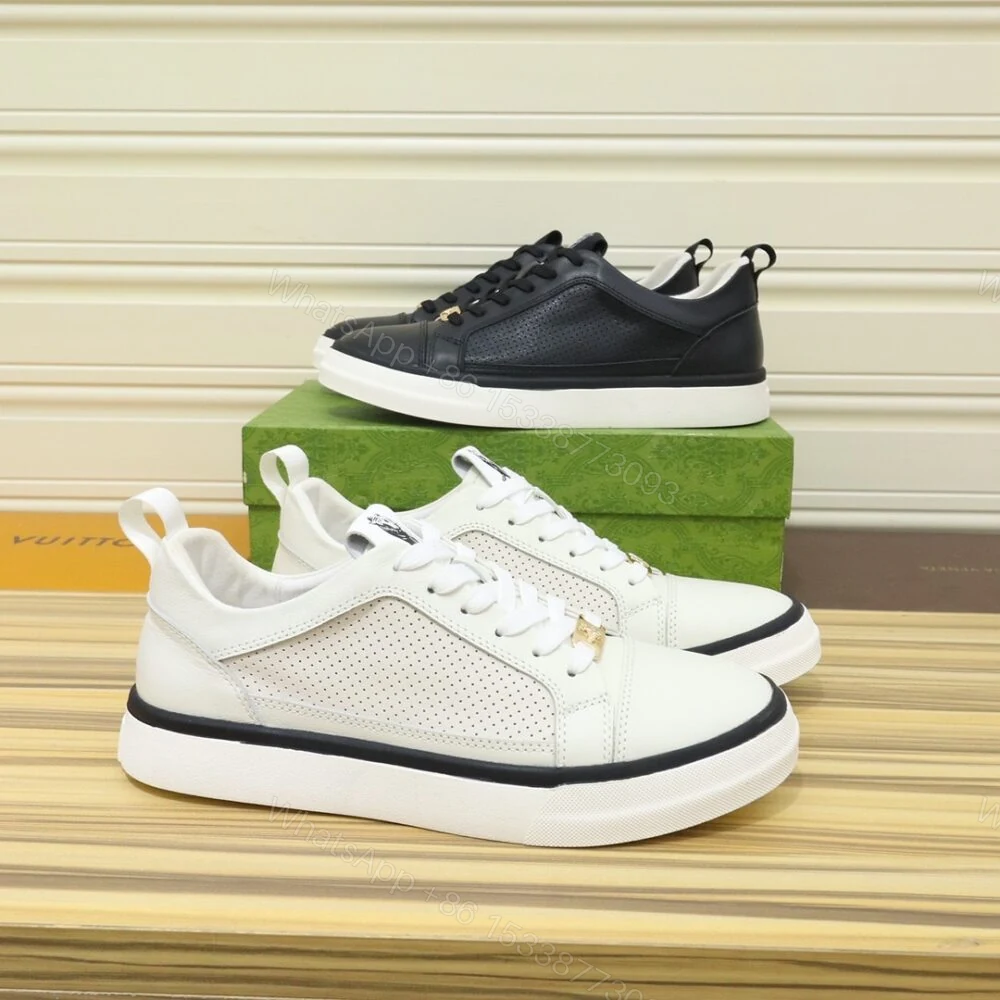 View 8 of Gucci Men’S Platform Sneaker White With Black Edge