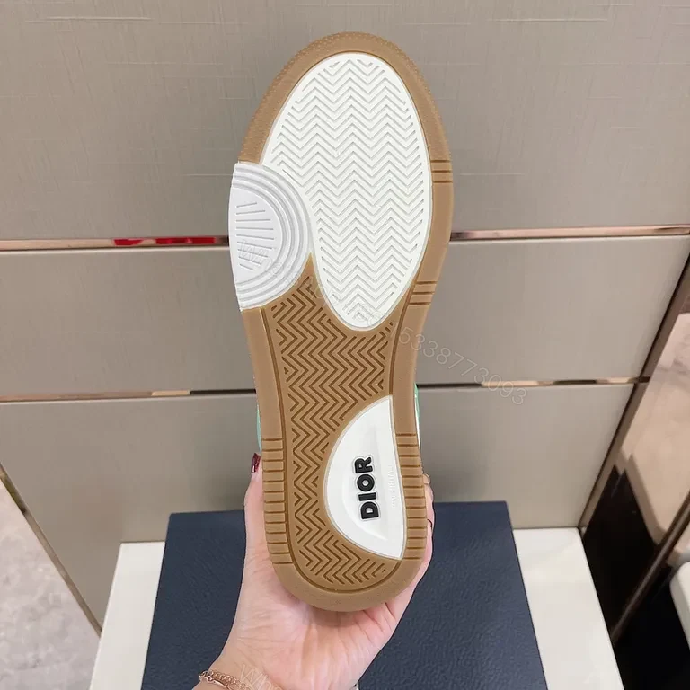 View 2 of Mint Green Dior-Inspired Sneaker: Modern Luxury Comfort