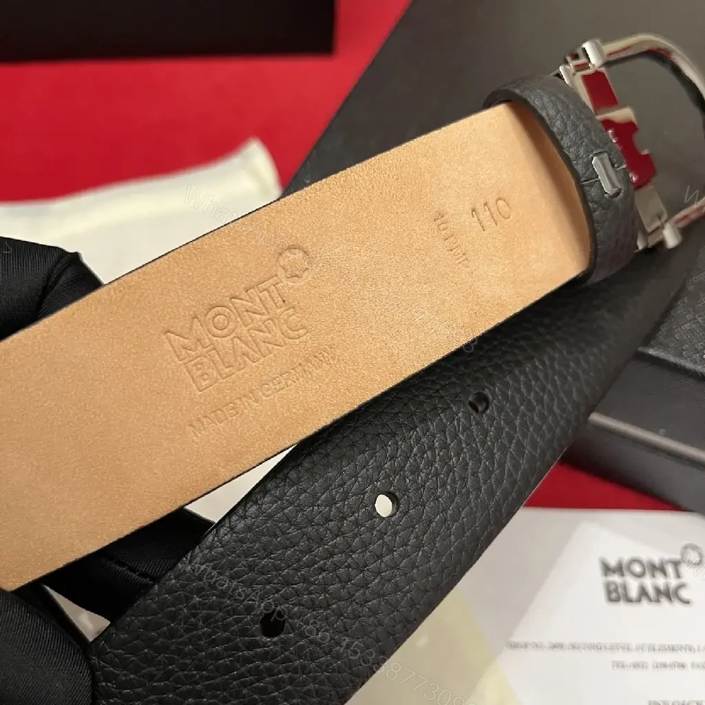 View 7 of Ultra-Premium Black Pebbled Leather Belt - Modern Buckle, Durable Comfort