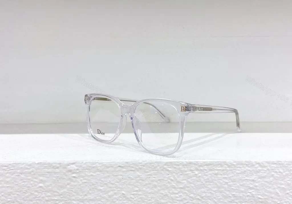 View 8 of Brown Translucent Dior-Brand Eyeglasses â€” Modern Everyday Luxury