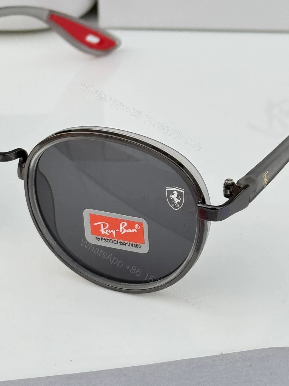 View 5 of First Copy Rayban 02 Grey Black Stylish Luxury Sunglasses Online