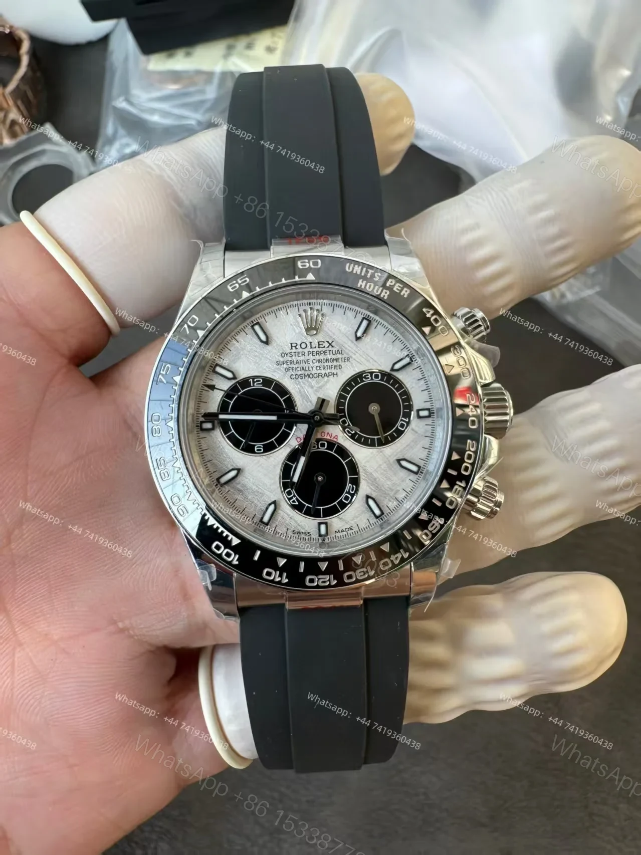 View 6 of Rolex Super Clone Daytona M126519LN-0007 Meteorite Dial 4131 Movement