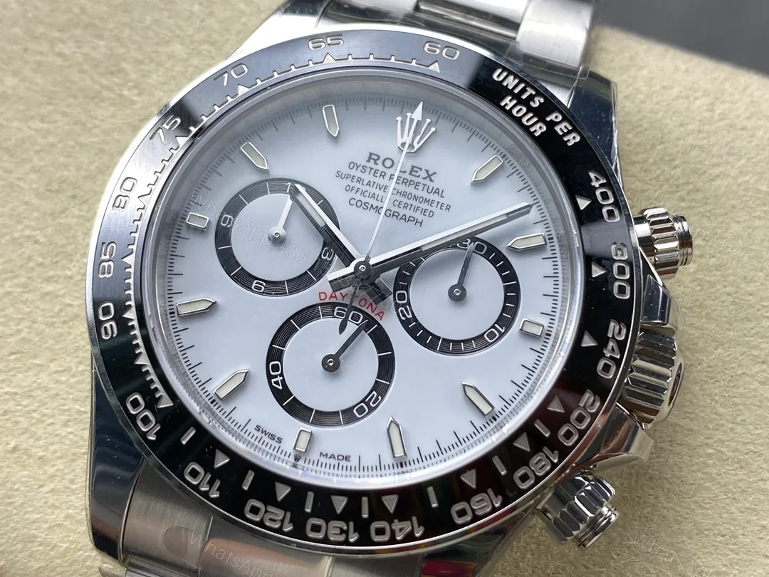 View 3 of Rolex Cosmograph Daytona VSF Weighted Stainless Steel Cerachrom White Oyster 126500LN-0001