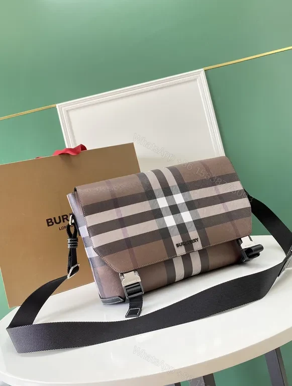 View 5 of Structured Plaid Messenger Bag â€“ Everyday Luxury, All-Day Versatility