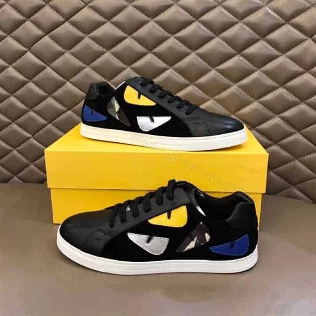 View 5 of FENDI MONSTER EYES LOW-TOP TRAINERS SNEAKERS – FD05