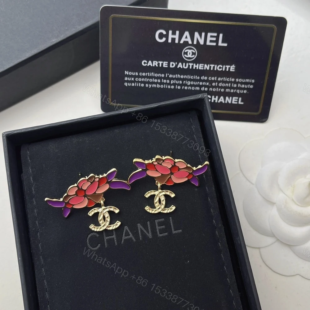 View 4 of CHANEL PENDANT EARRINGS GOLD AND MULTICOLOUR ABF933 B21129 U2138