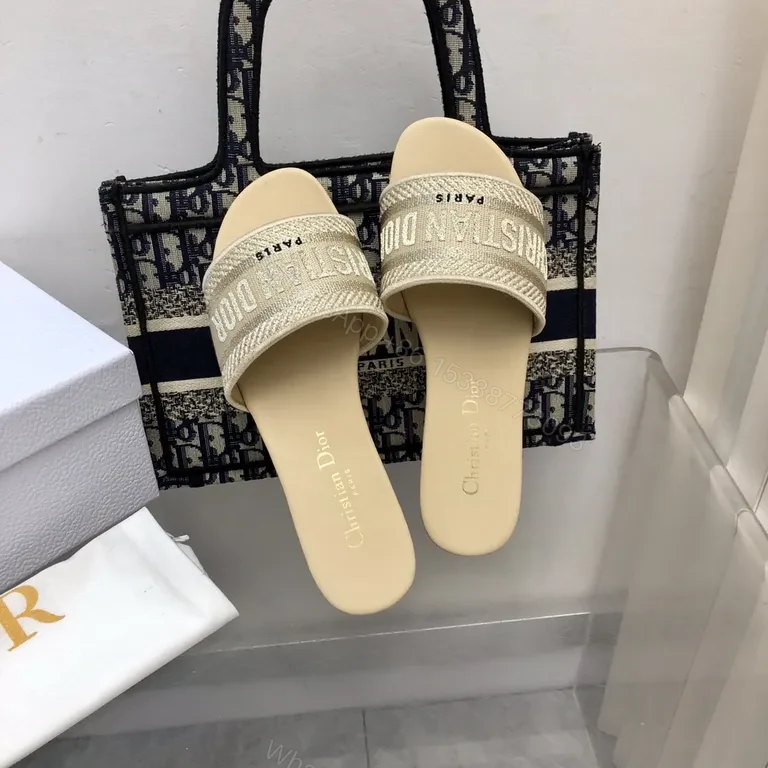View 8 of Denim-Inspired Dior Slides: Luxe Comfort, Signature Branding
