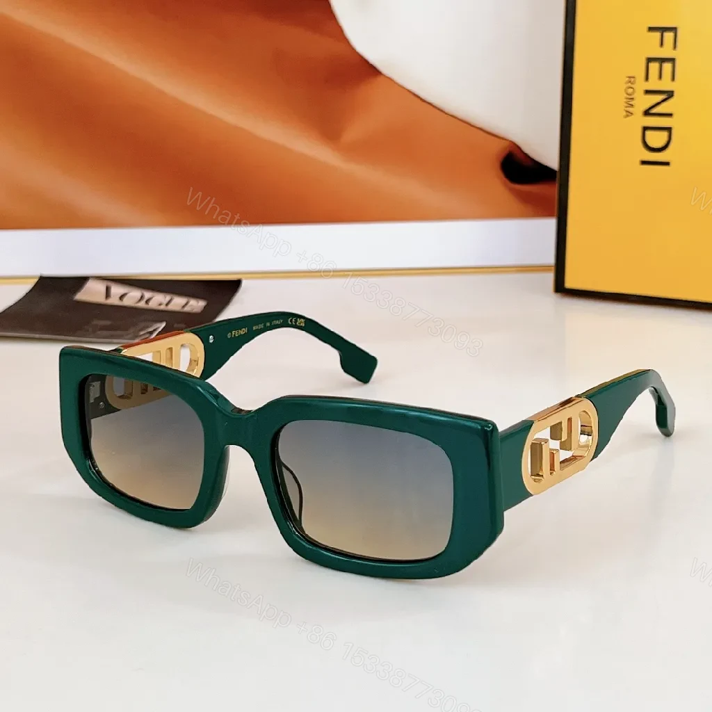 View 7 of White Acetate Square Sunglasses with Gold Accents, Oversized Frame