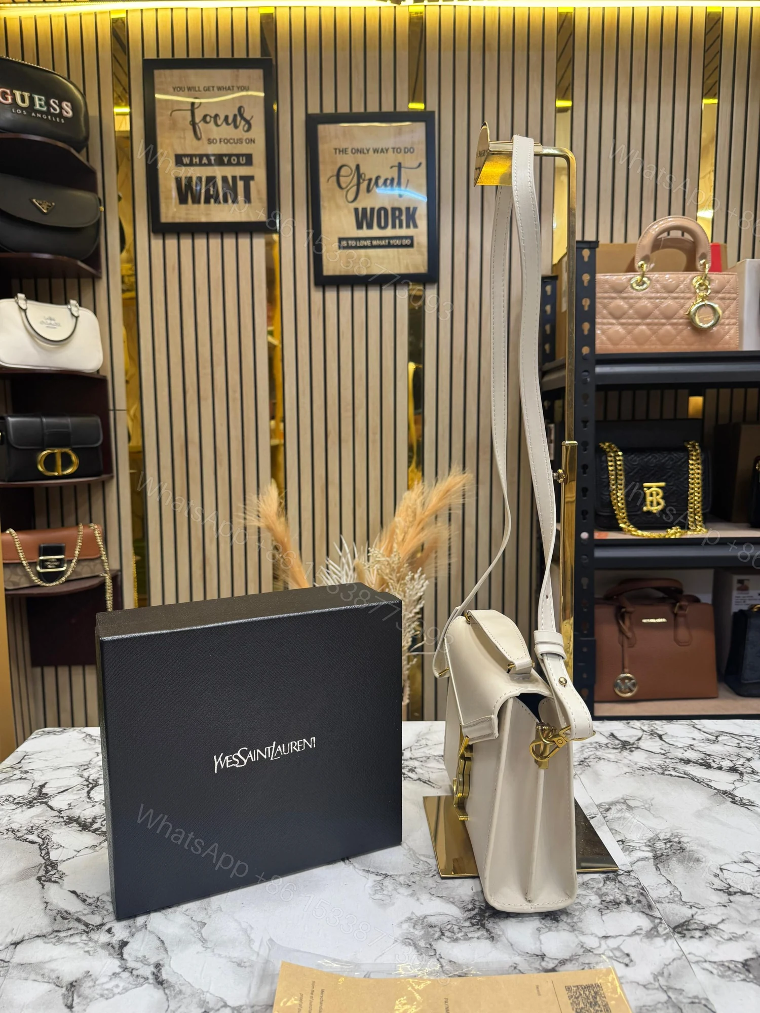 View 7 of FIRST COPY Yves Saint Laurent YSL Cassandra Top Handle Bag