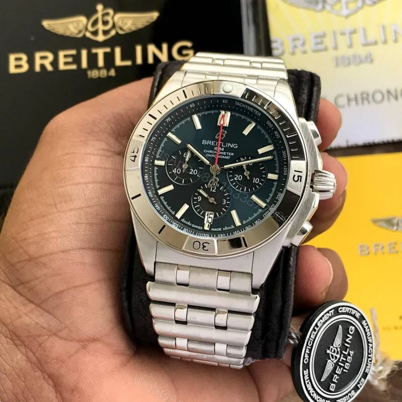 View 2 of Breitling Chronomat B01 Blue Dial 42mm Quartz
