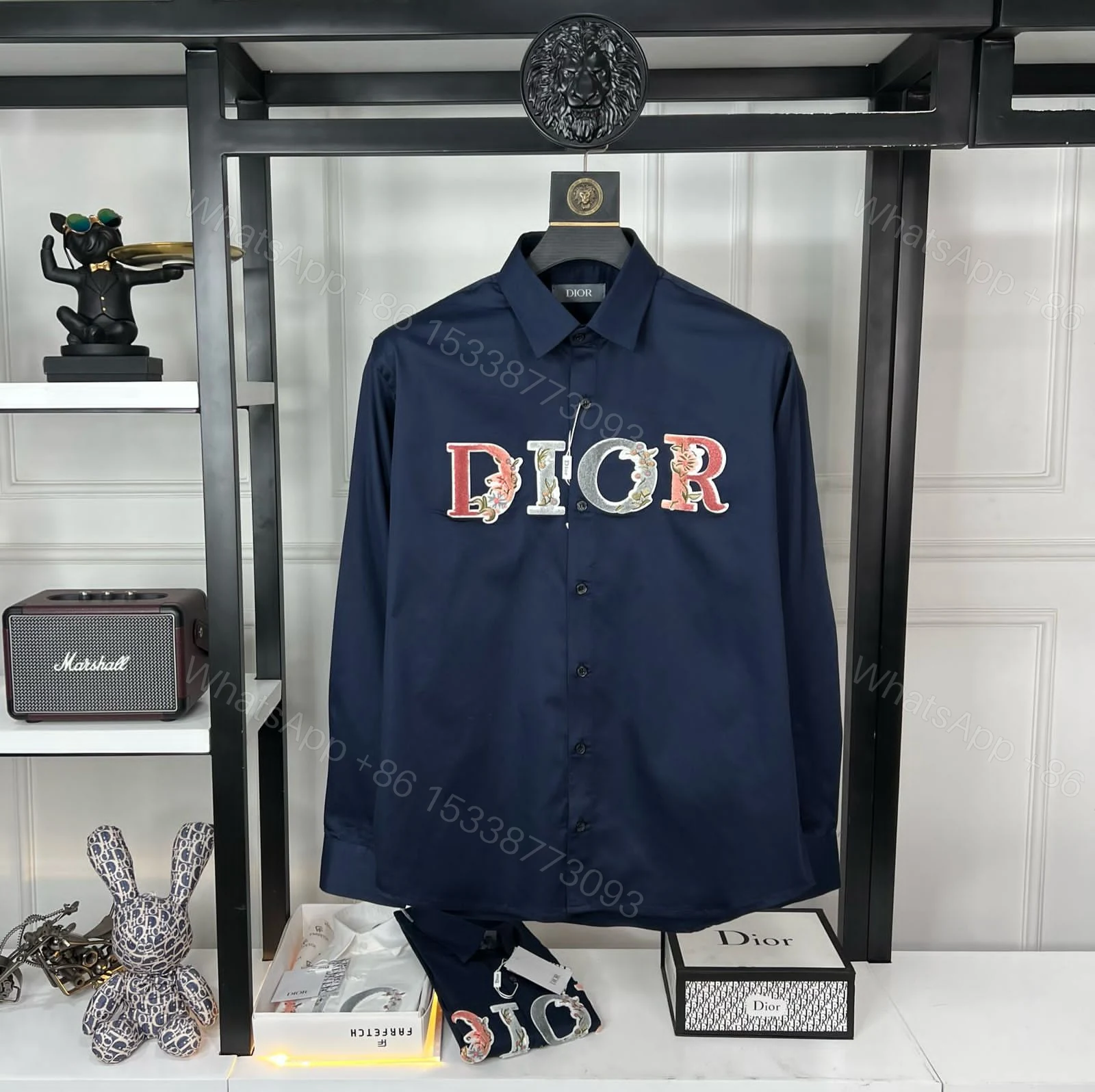 View 7 of FIRST COPY CHRISTIAN DIOR IMPORTED LYCRA FABRIC FULL SLEEVE SHIRT