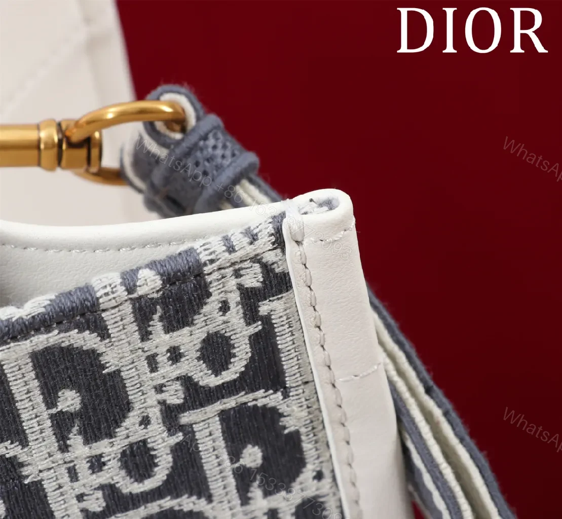 View 5 of Grey Monogram Tote: Structured, Iconic Dior-Inspired Luxury Bag