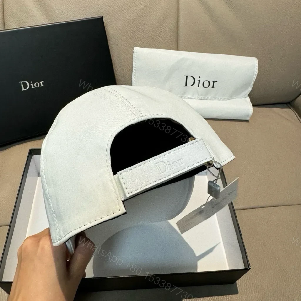 View 4 of White Cap & Silk-Trim Pouch: Street-Luxe Set