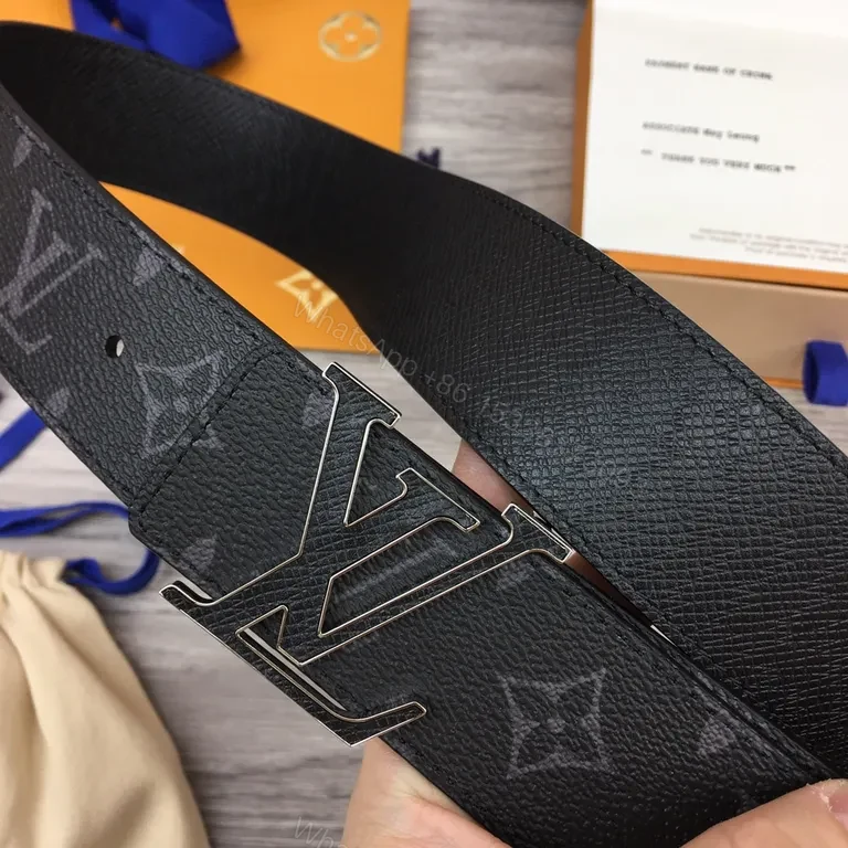 View 6 of Statement Leather Belt: LV-Inspired Buckle, All-Season Style