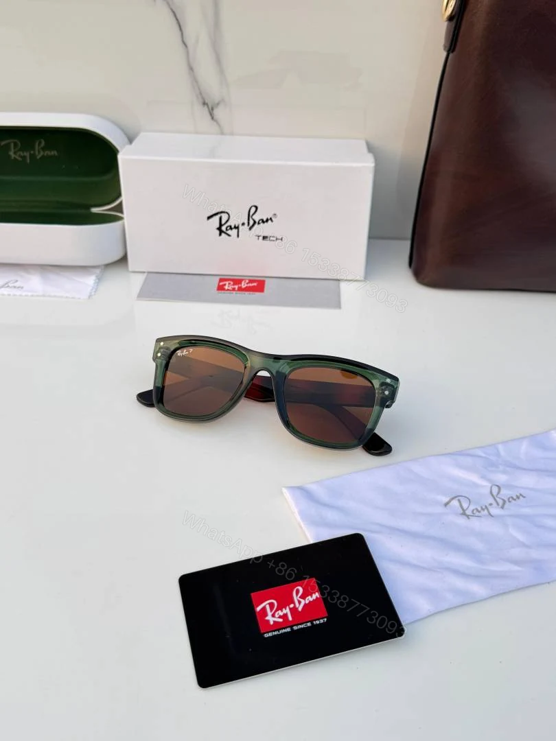 View 2 of First Copy Ray Ban RB0502 Olive Tiger Brown Sunglasses Online India