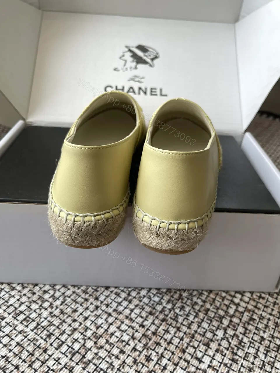 View 2 of Soft-Glow Quilted Slip-Ons: Lemon Leather, Chanel-Inspired, Comfort-First Shoes