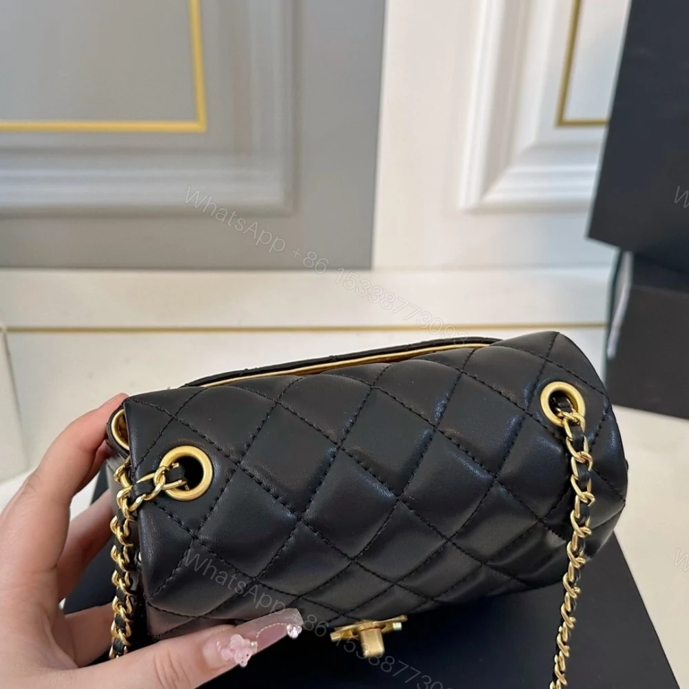 View 6 of Chanel Classic Mini Crossbody Bag Black 16Cm A35200 Y04059 94305