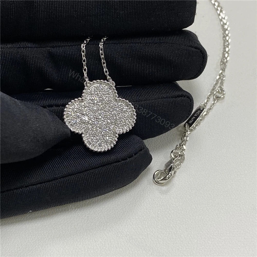 View 3 of Van Cleef Magic Pendant Necklace Full Diamonds VCARN9MS00