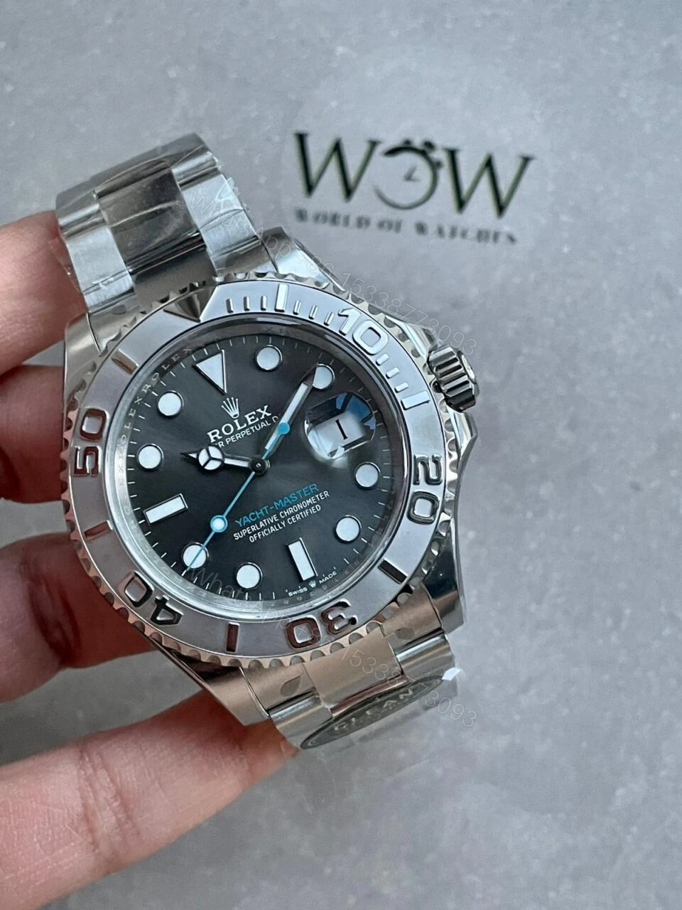 View 11 of CLEAN FACTORY 1:1 Rolex Yacht-Master 126622 904L Steel Best Edition Rhodium Dial on SS Bracelet VR3235