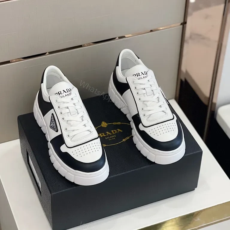 Bold Contrast Prada-Inspired Sneakers: All-Day Comfort — view 1