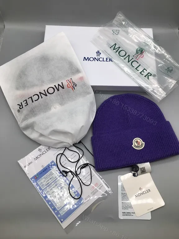 View 9 of Cozy Navy Knit Beanie â€” Allâ€‘Day Warmth, Moncler Luxury