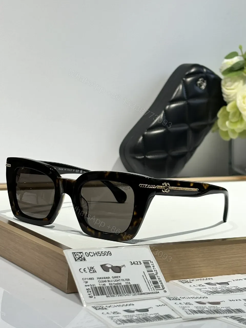 View 3 of Bold Blocky Sunglasses: Modern Chic with Signature Detailing