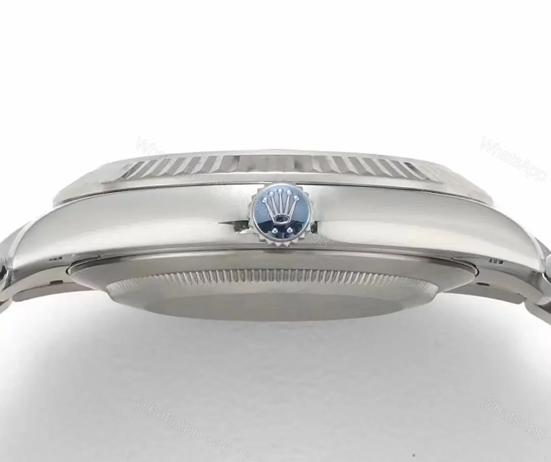 View 6 of OW Factory Clean Factory Rolex Datejust 41mm Silver Grey Dial Watch