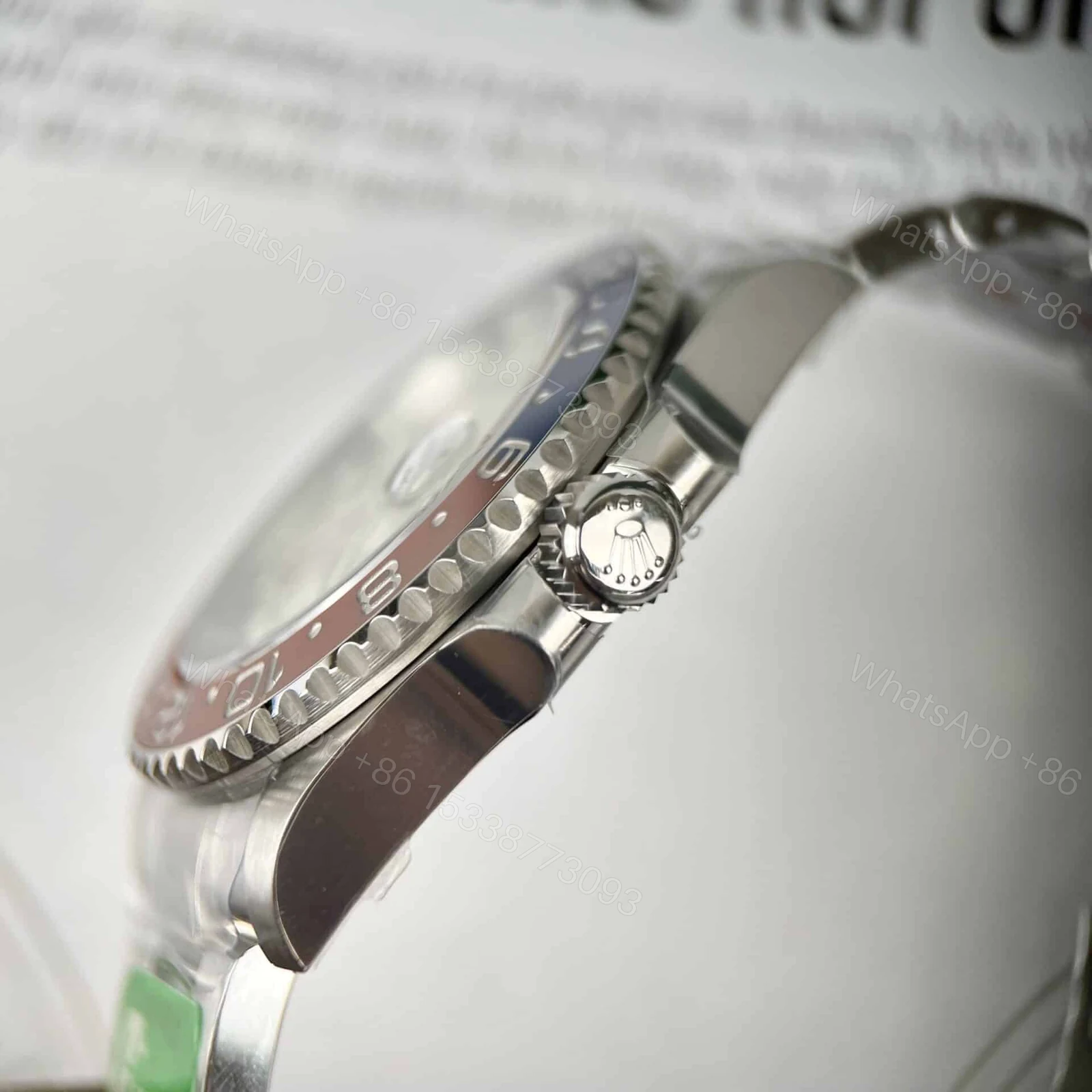 View 9 of Superclone Rolex GMT-Master II Meteorite Dial 126719BLRO “Superman” Oyster