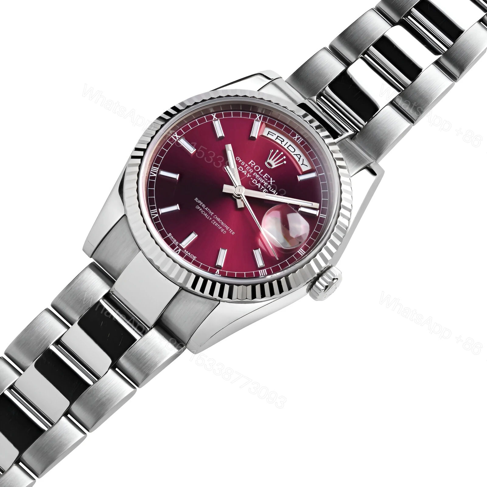 View 2 of Rolex Day-Date 36 White Gold 118239-0304 Replica
