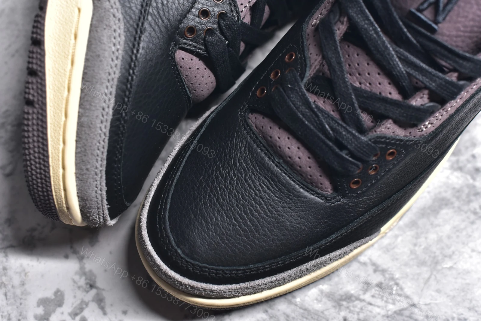 View 5 of A MA MANIERE x AIR JORDAN 3 RETRO Black Reps