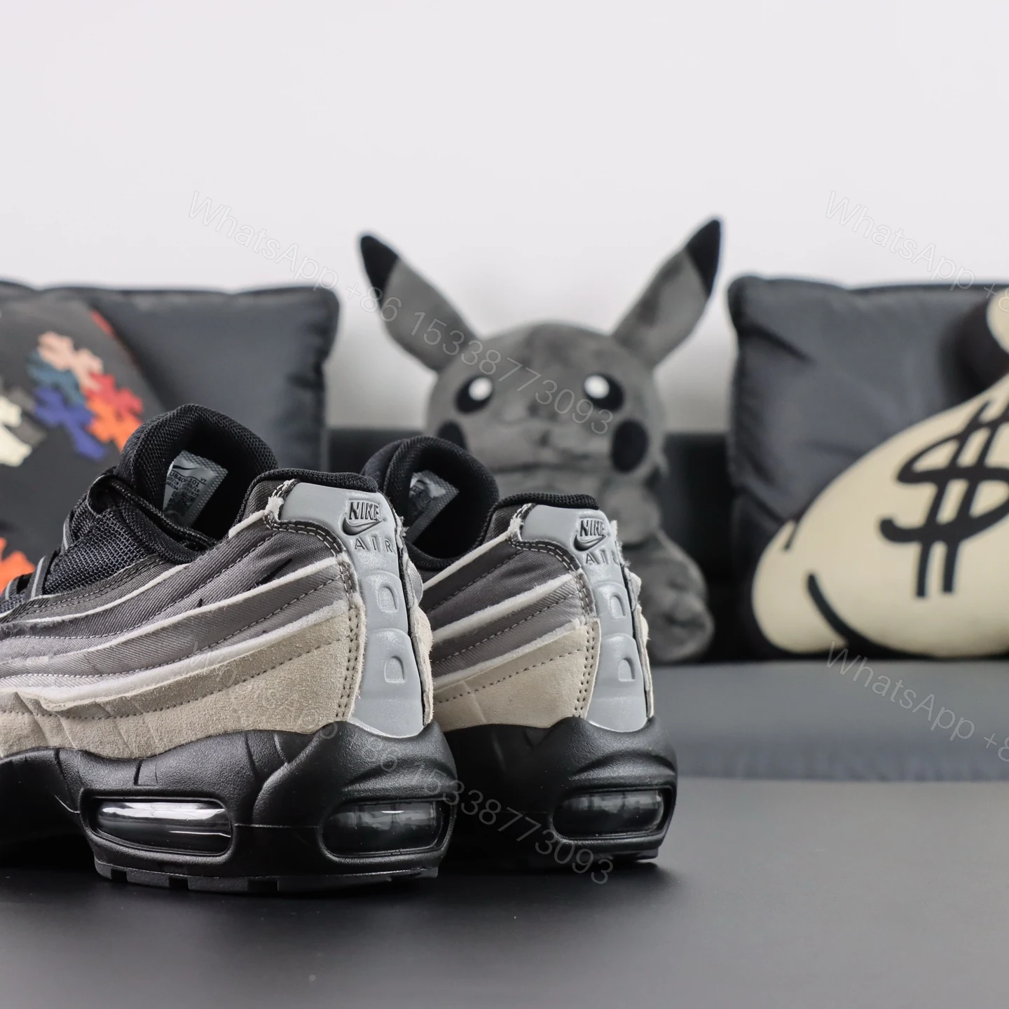 View 6 of Nike Air Max 95 Comme des Garcons Black Grey Reps