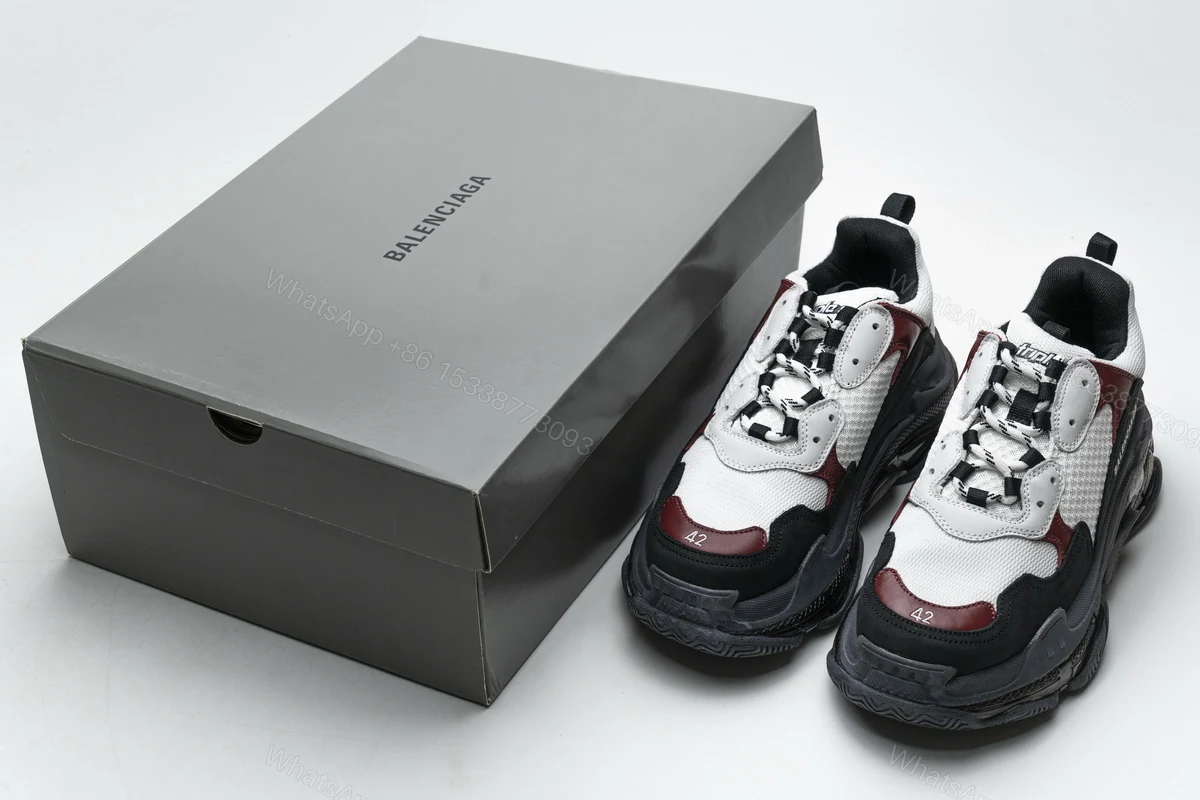 Balenciaga NEW Triple S Black Brown Red 541624 W09O1 2268 — view 2
