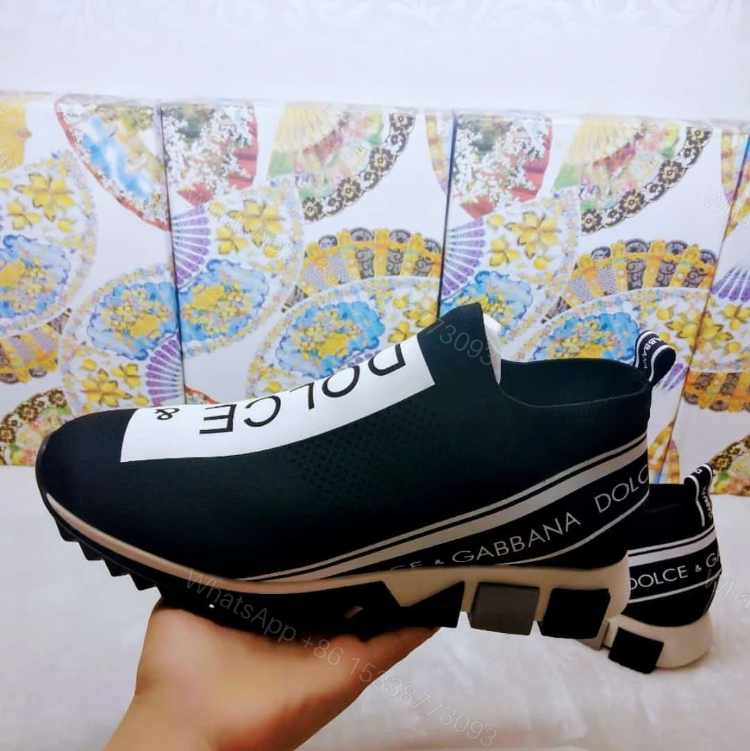 View 8 of DOLCE & GABBANA STRETCH MESH SORRENTO SNEAKERS WITH LOGO – DG46