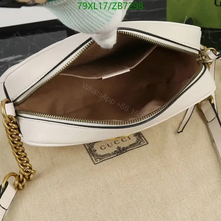 View 18 of Fake Gucci Small GG Beige Marmont Shoulder Bag ZB72988