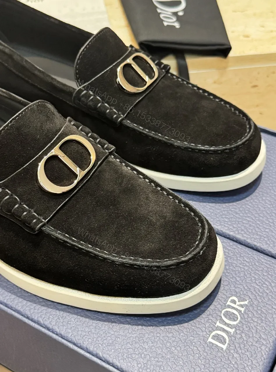 View 3 of Lux Suede Driver with Signature Hardware Loafers
