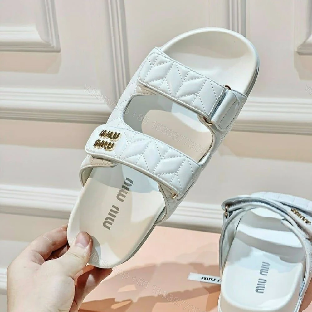 View 7 of MIUMIU MATELASSE NAPPA LEATHER SLIDES WHITE