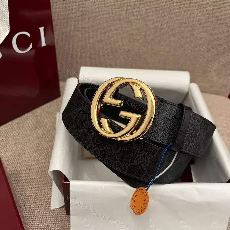 View 6 of GUCCI BELT WITH INTERLOCKING G BUCKLE 4CM – B109
