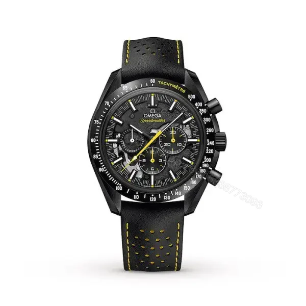 Replica Omega Speedmaster Men Automatic Black Leather Watch O31192443001001 — view 1