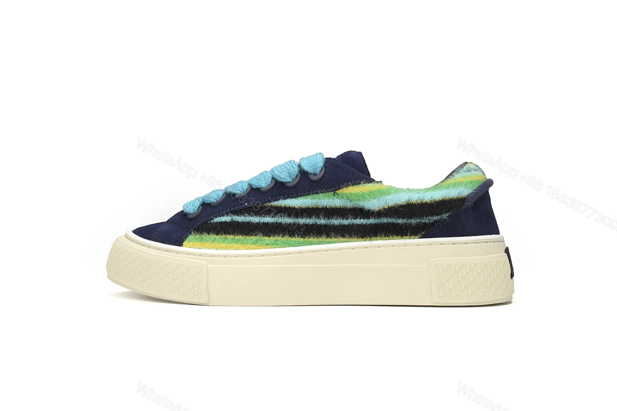 View 9 of Dior B33 Sneakers Release Navy Dlue Stripes 3SN272 ZIR1 6536