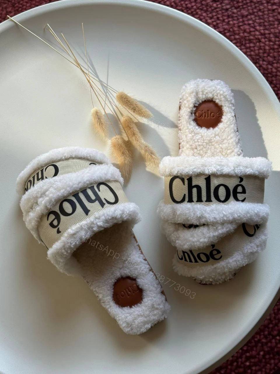 View 13 of Chloé Marcie faux fur mules & clogs
