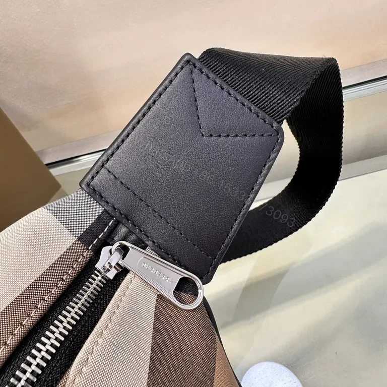 View 4 of Burberry-Style Belt Bag: Signature Plaid, Minimalist Luxury
