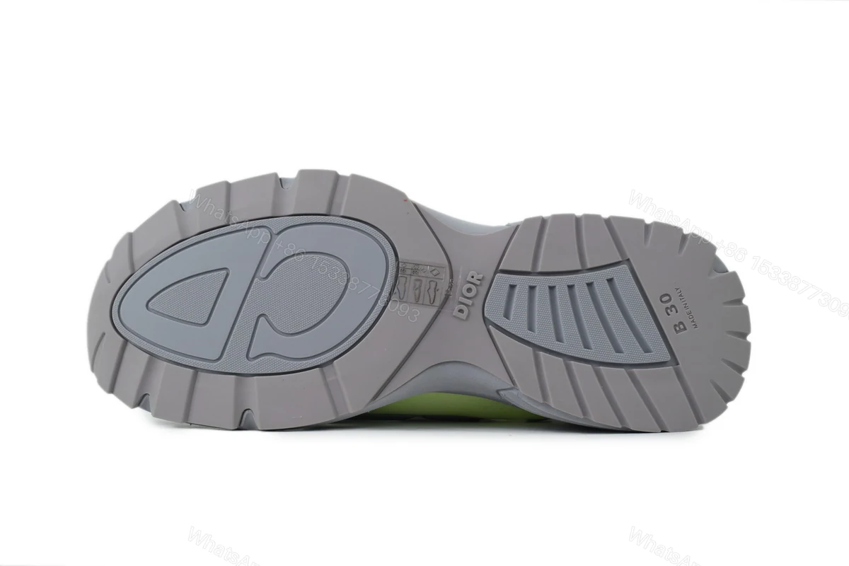 View 3 of Dior B30 Sneakers Fluorescent yellow