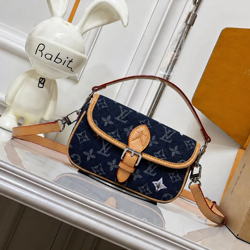 View 2 of Louis Vuitton Nano Diane Blue Denim 19Cm