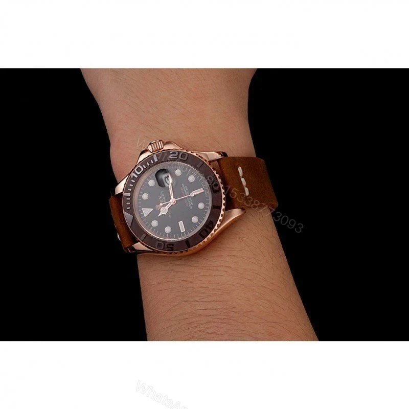 View 9 of Replica Rolex Yacht-Master Black Dial 1453860