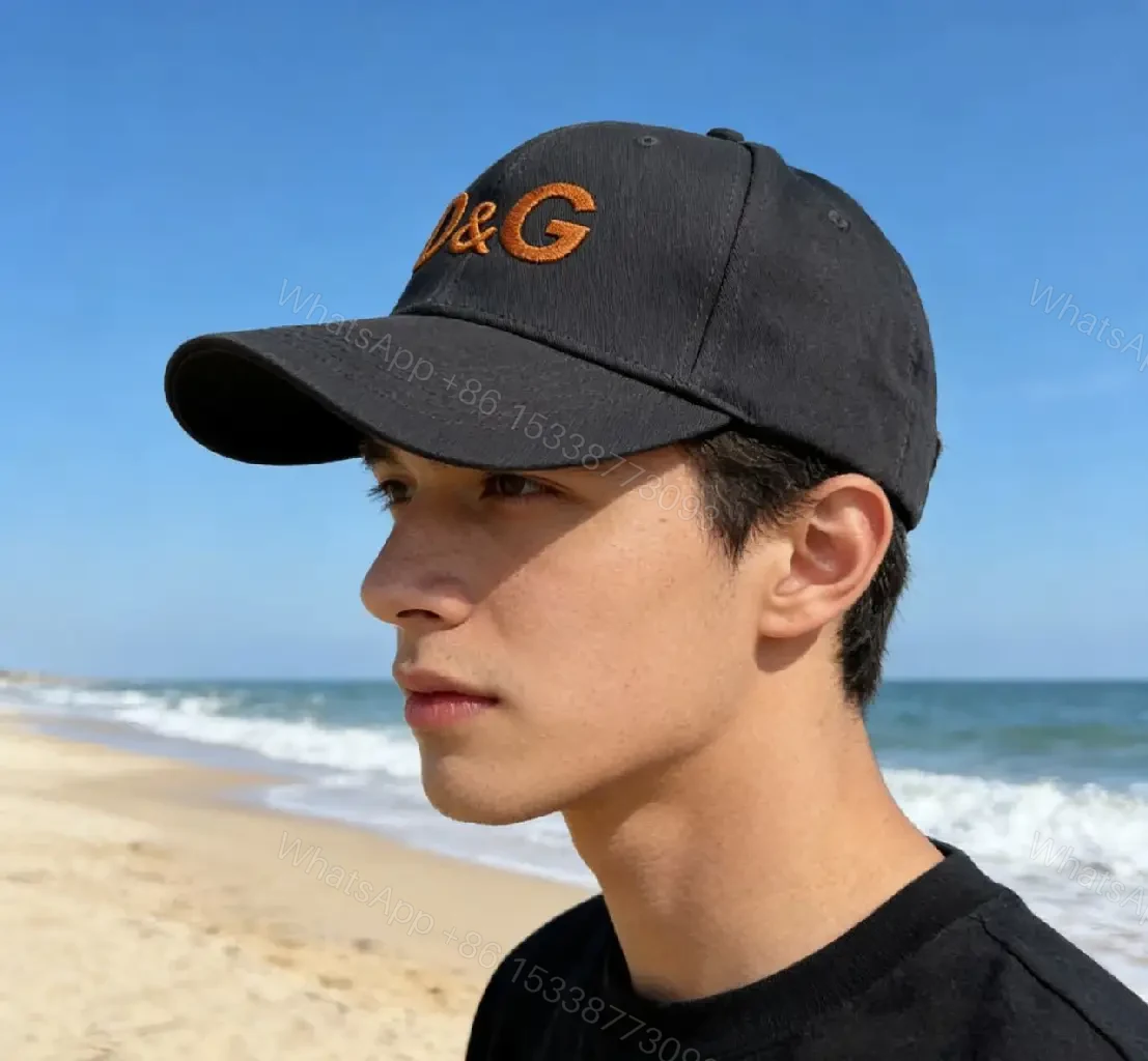 View 3 of Beige/Cream Cotton Cap: Subtle Luxury Baseball Hat
