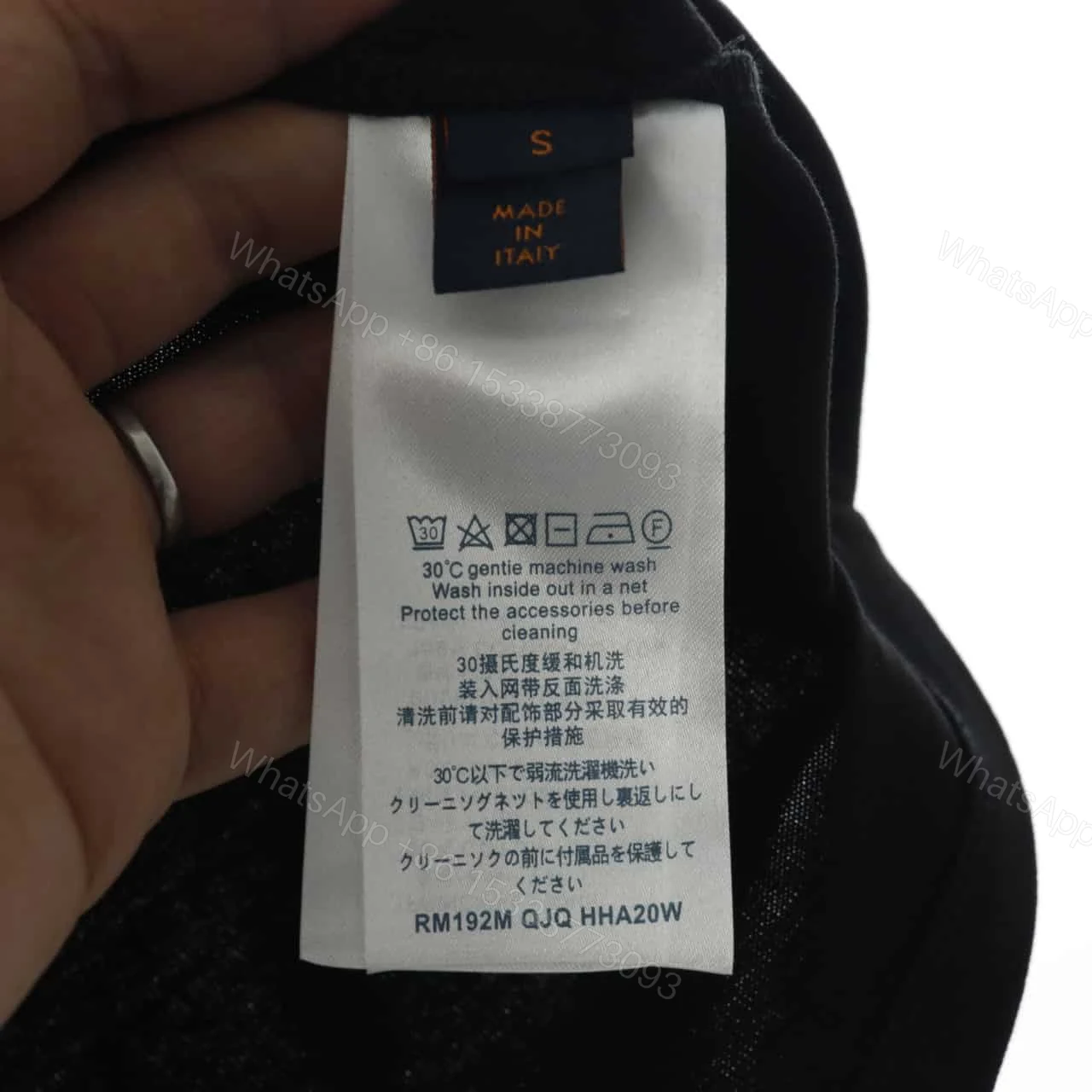 View 5 of LOUIS VUITTON WITH RED AND BLUE LOGO BADGE